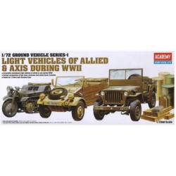ACADEMY 13416 1/72 Light Vehicles Of Allied & Axis During WWII