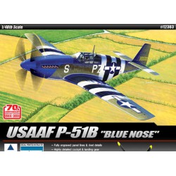 ACADEMY 12303 1/48 USAAF P-51B Blue Nose