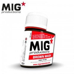 MIG Productions Wash P221 Lavis Brun – Brown Wash 75ml