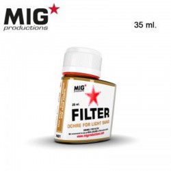 MIG Productions Filter F401 Filtre Ocre Pour Sable Clair – Ochre for Light Sand 35ml
