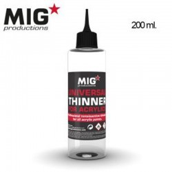 MIG Productions P263 Thinner Acrylique – Universal Thinner for Acrylics 200ml