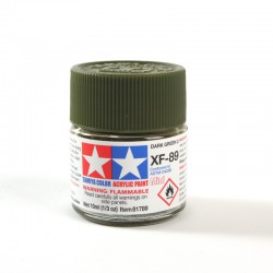 TAMIYA 81789 Paint Acrylic XF-89 Dark Green 2 10ml