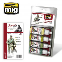 AMMO BY MIG A.MIG-7023 Soviet uniforms WWII Figures Set 