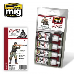 AMMO BY MIG A.MIG-7021 German Field Grey Uniforms Figures Set 