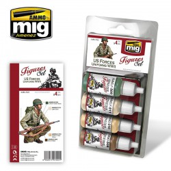 AMMO BY MIG A.MIG-7022 US Forces Uniforms WWII Figures Set 