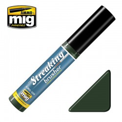 AMMO BY MIG A.MIG-1256 STREAKINGBRUSHER Green-Grey Grime 10 ml.