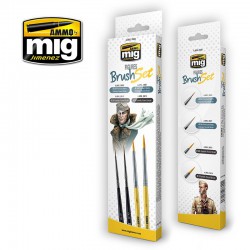 AMMO BY MIG A.MIG-7600 Pinceaux Figurines - Figures Brush Set