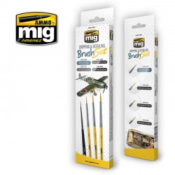 AMMO BY MIG A.MIG-7603 Chipping and Detailing Brush Set 