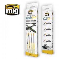 AMMO BY MIG A.MIG-7605 Pinceaux - Panel Lines Fading Brush Set