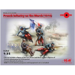 ICM 35705 1/35 French Infantry on the march(1914)4Figur