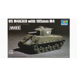 TRUMPETER 07168 1/72 M4A3E8 with 105mm M4 WoT