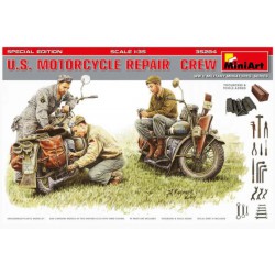 MINIART 35284 1/35 U.S. Motorcycle Repair Crew Special Edition