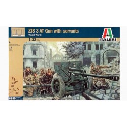 ITALERI 6880 1/32 ZIS 3 AT Gun with servants