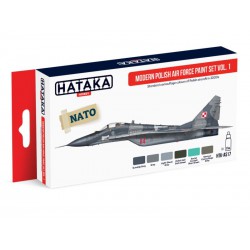 HATAKA HTK-AS17 Modern Polish Air Force paint set vol. 1 (6 x 17 ml)