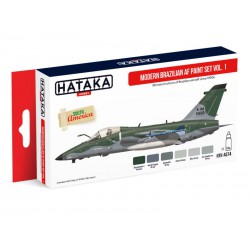 HATAKA HTK-AS74 Modern Brazilian AF paint set vol. 1 (6 x 17 ml)