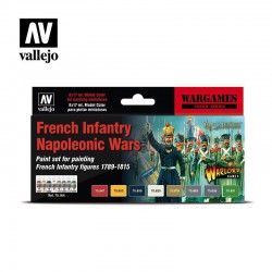 VALLEJO 70.164 Model Color Set French Infantry Napoleonic Wars (8) Wargame 17 ml.