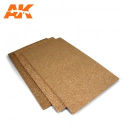 AK INTERACTIVE AK8047 2 Plaques de Liège Grain Fin - 200 X 300 X 2MM