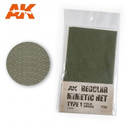 AK INTERACTIVE AK8066 REGULAR CAMOUFLAGE NET TYPE 1 FIELD GREEN