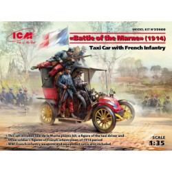 ICM 35660 1/35 Battle of the Marne(1914),Taxi car wit French Infantry