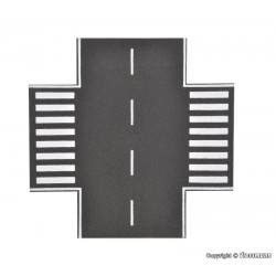 VOLLMER 48261 HO 1/87 Street plate asphalt x-crossing 15 x 15 cm