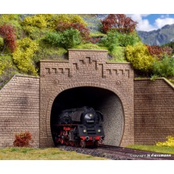 VOLLMER 42503 HO 1/87 Tunnel portal with top, double track, 2 pcs