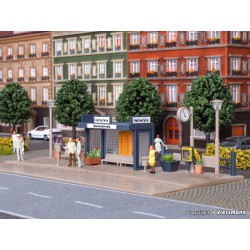 VOLLMER 45154 HO 1/87 Arrêt Bus Avec Eclairage - Bus stop with LED lighting