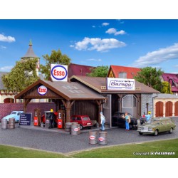 VOLLMER 45599 HO 1/87 Service station Pfizis garage with petrol station