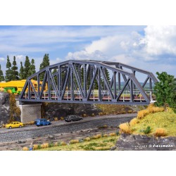 KIBRI 39700 HO 1/87 Pont en Acier Simple Voie - Steel arch bridge, single track