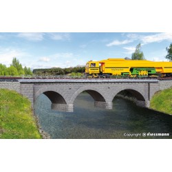 KIBRI 39723 HO 1/87 Stone arch bridge Curved Single Track