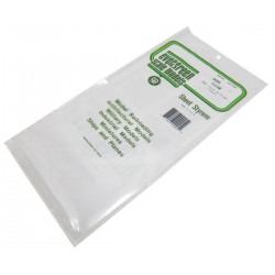 EVERGREEN EG9005 Clear Sheets Styrene 150 x 0,13 x 300 mm (3p.)