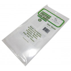 EVERGREEN EG9006 Clear Sheets Styrene 150 x 0,25 x 300 mm (2p.)