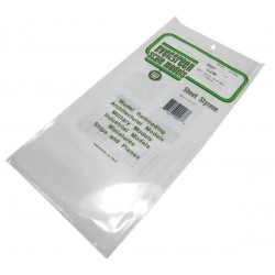 EVERGREEN EG9007 Clear Sheets Styrene 150 x 0,38 x 300 mm (2p.)