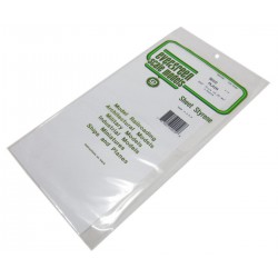 EVERGREEN EG9010 White Sheets Styrene 150 x 0,25 x 300 mm (4p.)