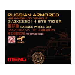 MENG SPS-025 1/35 Russian Armored High-mobility VehicleGAZ 233014STS Tiger Sagged WheelSet