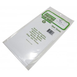 EVERGREEN EG9030 White Sheets Styrene 150 x 0,75 x 300 mm (2p.)