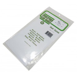 EVERGREEN EG9040 White Sheets Styrene 150 x 1 x 300 mm (2p.)