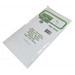 EVERGREEN EG9060 White Sheet Styrene 150 x 1,5 x 300 mm (1p.)