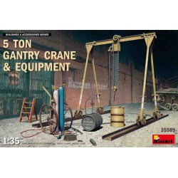 MINIART 35589 1/35 5 Ton Gantry Crane and Equipment