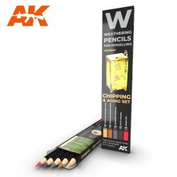 AK INTERACTIVE AK10042 WATERCOLOR PENCIL SET CHIPPING