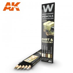 AK INTERACTIVE AK10044 WATERCOLOR PENCIL SET SPLASHES, DIRT AND STAINS