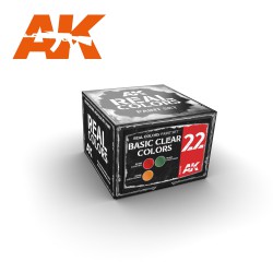 AK INTERACTIVE RCS022 BASIC CLEAR COLORS SET
