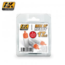 AK INTERACTIVE AK505 MIX AND READY 6 EMPTY 17ml JARS WITH SHAKER BALL)