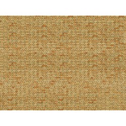 NOCH 56613 3D Cardboard Sheet “Clinker” yellow-multicoloured 25x12.5cm