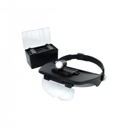 LIGHTCRAFT LC1764LED LED Headband Magnifier Kit with Bi-Plate Magnification