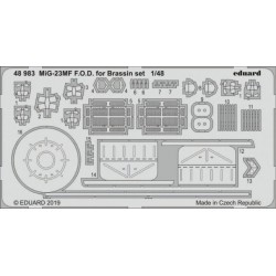 EDUARD 48983 1/48 Photo Etched MiG-23MF F.O.D. for Brassin EDUARD