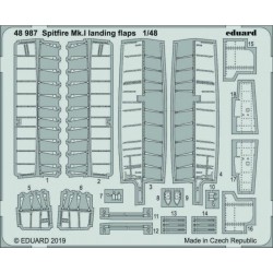 EDUARD 48987 1/48 Photo Etched Spitfire Mk.I landing flaps For TAMIYA