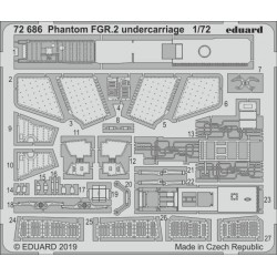 EDUARD 72686 1/72 Photo Etched Phantom FGR.2 undercarriage for Airfix
