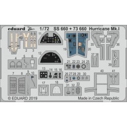 EDUARD SS660 Photo Etched 1/72 Hurricane Mk. I For Airfix