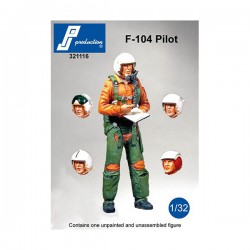 PJ PRODUCTION 321116 1/32 Pilote F-104 debout