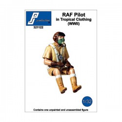 PJ PRODUCTION 321122 1/32 Pilote RAF en tenue tropicale (2GM)